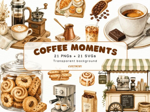 Download Coffee Watercolor Cliparts, Coffee Shop - Coffee Collection
