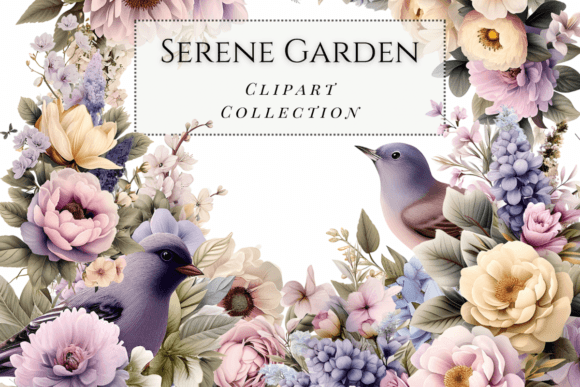 Download Serene Garden Flower Graphics - Serene Collection