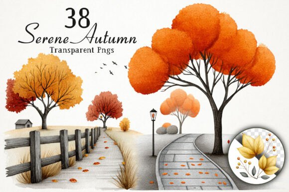 Download Serene Autumn Day Clipart - Serene Collection