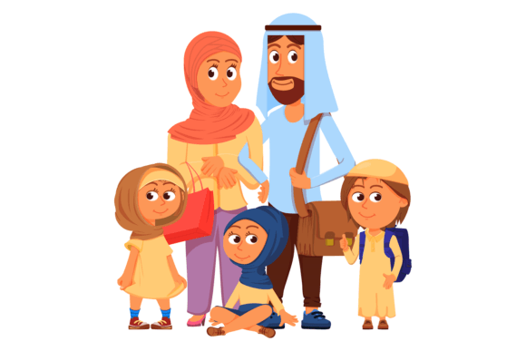 Download Muslim Family Characters. Islamic Parent - Muslim Collection