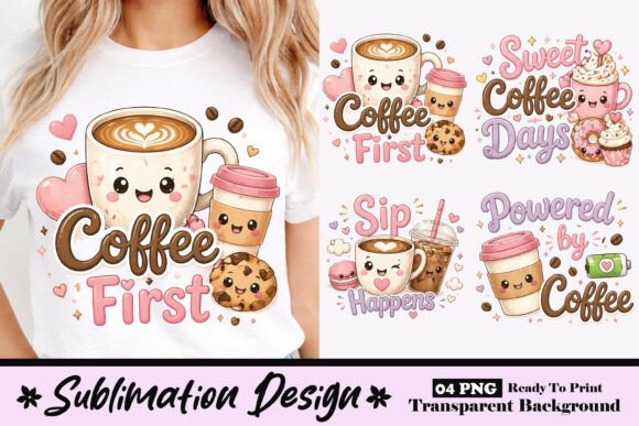 Download Cute Coffee First Kawaii Coffee Lover - Coffee Collection