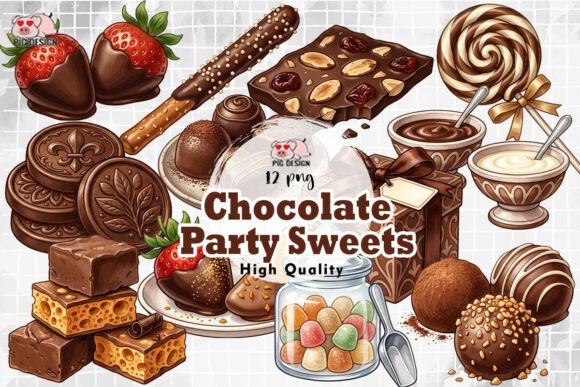 Download Chocolate Party Sweets Clipart PNG - Sweet Collection
