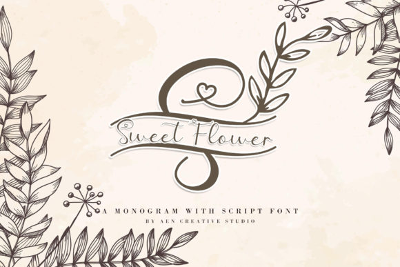 Download Sweet Flower Monogram - Sweet Collection