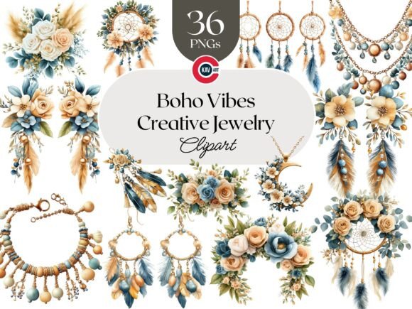 Download Boho Accessories and Jewelry Clipart - Accessories Collection