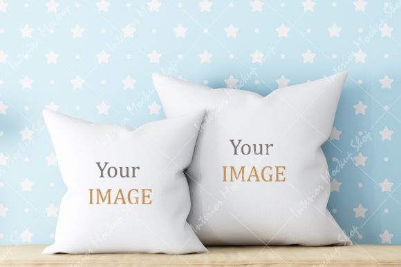 Download Children's Room White Pillow Mockup - Children Collection