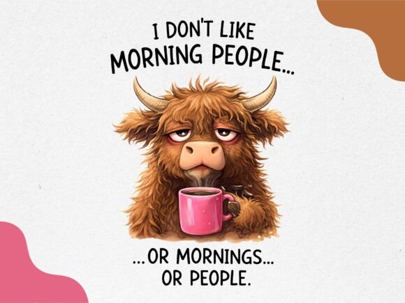 Download Funny Highland Cow Coffee Design - Coffee Collection