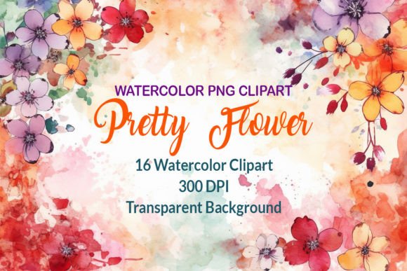 Download Pretty Watercolor Flower Clipart - Premium Resources