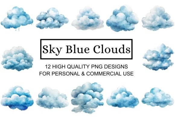 Download Serene Sky Blue Cloud Clipart - Serene Collection