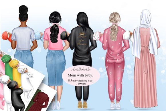 Download Mom with Newborn, Muslim Mom - Muslim Collection