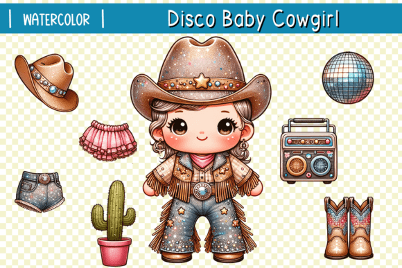 Download Disco Baby Cowgirl Accessories Clipart - Accessories Collection