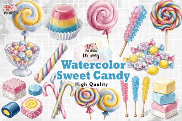 Download Watercolor Sweet Candy PNG - Sweet Collection